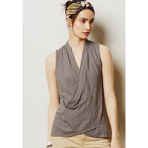 Anthropologie Left of Center Mint Pivot Drape Tank - Picture 5 of 5